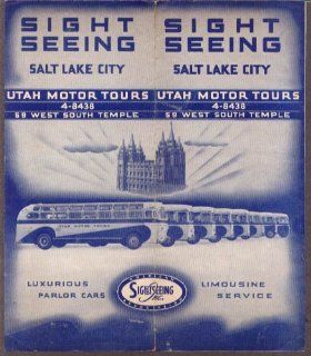 Salt Lake City Sight Seeing Bus folder 1949: Entertainment Collectibles