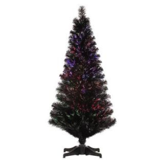 Vickerman 5 ft. Black Fiber Optic Christmas Tree   Christmas Trees