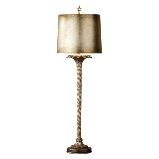 Feiss Keira 10008ASLF Table Lamp   12 diam. in.   Antique Silver Leaf   Table Lamps