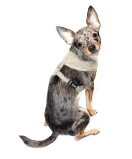 Hip Doggie Ultra Comfort Tan Mesh Harness Vest   Dog Harnesses