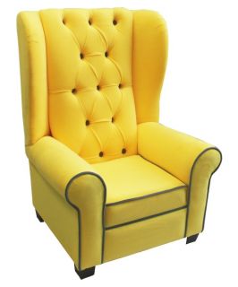 Newco Kids Mirage Chair   Yellow with Gray Accent   Specialty Chairs