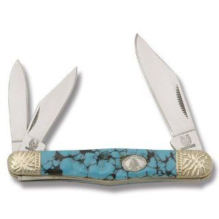 Rough Rider Knives 793 Whittler Pocket Knife with Imitation Turquoise Handles  Hunting Knives  Sports & Outdoors