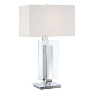 P794 Table Lamp by George Kovacs : R289105 Finish Polished Nickel Shade White    
