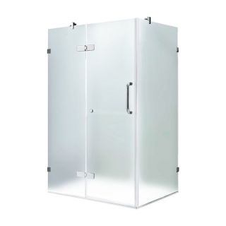 Vigo VG601140 38.25W x 73.33H in. Frosted Glass Shower Enclosure   Bathtub & Shower Doors