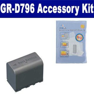 JVC GR D796 Camcorder Accessory Kit includes: ZELCKSG Care & Cleaning, SDBNVF823 Battery : Digital Camera Accessory Kits : Camera & Photo