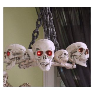 Midwest CBK Haunted House Party LED Skull Chandelier   Halloween
