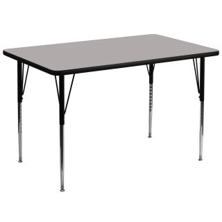 Flash Furniture 48L x 24W in. Rectangular Adjustable Height Activity Table   Classroom Tables and Chairs
