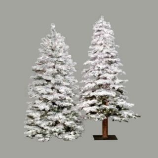 6 ft. Flocked Spruce Alpine Medium Pre lit Christmas Tree   Christmas Trees