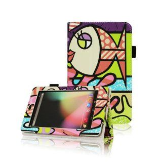 FINTIE Graffiti Leather Folio Stand Case Cover with Automatic Sleep/Wake Feature for Google Asus Nexus 7 Inch Android Tablet 9 Style Options AAA: Computers & Accessories
