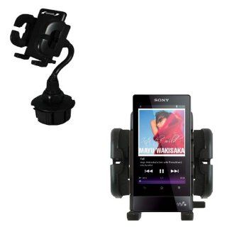 Sony Walkman NWZ F804 F805 F806 compatible Innovative Gomadic Brand Cup Holder Vehicle Mount   Expands to fit any auto / car cupholder comes with the Gomadic Lifetime Warranty : MP3 Players & Accessories