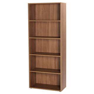 didit click furniture 5 Shelf Bookcase   Italian Walnut   Bookcases