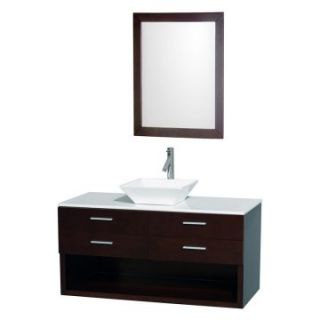Wyndham Collection Andrea 48 in. Single Bathroom Vanity Set   Single Sink Bathroom Vanities