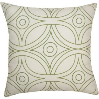 Divine Designs Geometric Tiles Outdoor Pillow   20L x 20W in.   Gray / Green   Outdoor Pillows