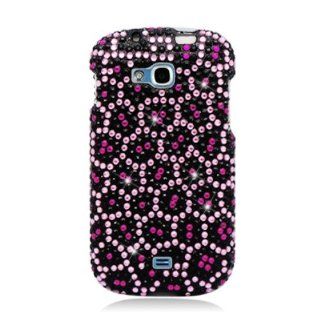 Aimo Wireless SAMR830PCDI163 Bling Brilliance Premium Grade Diamond Case for Samsung Galaxy Axiom R830   Retail Packaging   Pink Leopard: Cell Phones & Accessories