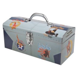 Sainty International 24 061 Art Deco Warbird Pinup Girls Lucky Lady Tool Box   Tool Boxes