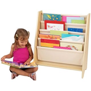 KidKraft 4 Shelf Natural Book Sling Bookshelf   Kids Bookcases