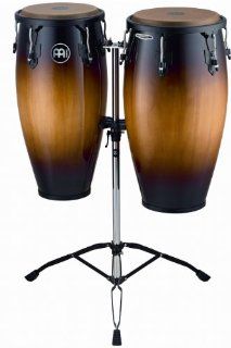 Meinl Percussion HC812VSB Headliner Series 11 Inch and 12 Inch Conga Set With Tripod Stand, Vintage Sunburst: Musical Instruments