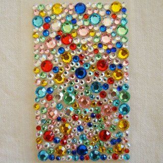 Fancy DIY Stick on Rhinestone Bling Jewelry Cell Phone Sticker, Indy Stones Cell Phones & Accessories
