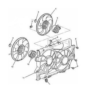 Chevy Equinox / GMC Terrain 3.0L 10 12 Radiator A/C Fan Assembly: Automotive