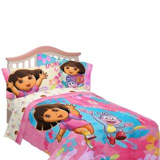 Dora Exploring Together Twin/Full Comforter with Optional Sheet Set   Girls Bedding