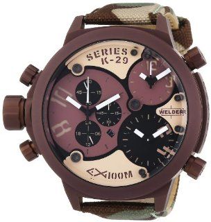 Welder Unisex 8005 K29 Oversize Three Time Zone Chronograph Watch Watches