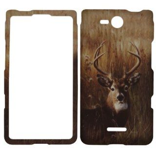 BUCK DEER HUNTER CAMO FACEPLATE PROTECTOR HARD RUBBERIZED CASE FOR LG OPTIMUS EXCEED VS840PP / LUCID 4G VS840 VERIZON PREPAID SNAP ON: Cell Phones & Accessories