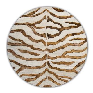 nuLOOM Remix Zebra Wool and silk like viscose ZF01 2308 Area Rug   Brown   Area Rugs