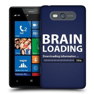 Head Case Designs Brain Loading Progress Bar Hard Back Case Cover For Nokia Lumia 820: Cell Phones & Accessories