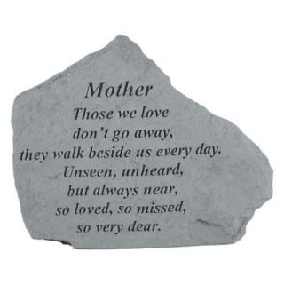 Those We Love Don't Go Away Memorial Stone With Personalized Header   Garden & Memorial Stones