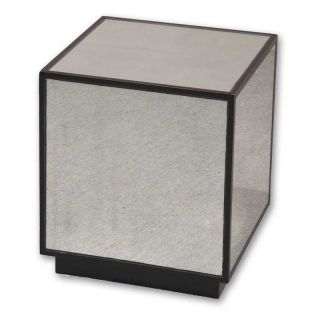 Uttermost Matty Mirrored Cube End Table   End Tables