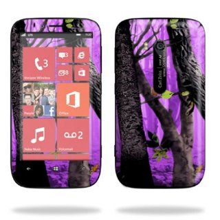 MightySkins Protective Skin Decal Cover for Nokia Lumia 822 Cell Phone T Mobile Sticker Skins Purple Tree Camo: Computers & Accessories