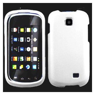Samsung Galaxy Appeal i827 i 827 White Rubber Feel Snap On Hard Protective Cover Case Cell Phone: Cell Phones & Accessories