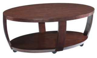 Magnussen T1579 Sotto Wood Oval Coffee Table   Coffee Tables