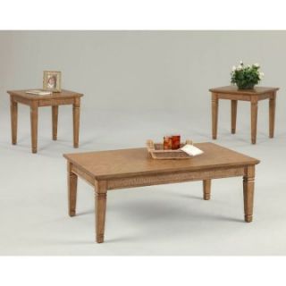 Progressive Furniture Kinston Isle II Rectangular Sand Wood 3 Piece Coffee Table Set   Coffee Table Sets