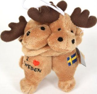 Plush Hugging Swedish Moose   Light Brown: Toys & Games