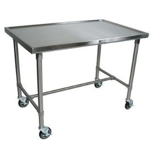 Cucina Americana Mariner Prep Table with Stainless Steel Top Casters: No Casters, Size: 35.5" H x 48" W x 30" D: Home & Kitchen