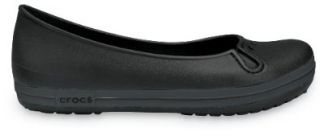 Crocs   Crocband Flat Womens Footwear, Size 11 B(M) US Womens, Color Black/Graphite Loafer Flats Shoes