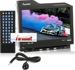 Fahrenheit TID 831NRB In Dash Source Unit DVD Player Single DIN with 8.3   Inch Touchscreen Flip Out Monitor with Bluetooth : Vehicle Dvd Players : Car Electronics