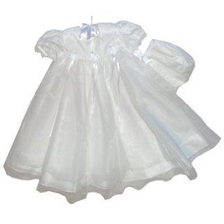 Elegant Roses Christening Gown with Bonnet: Clothing