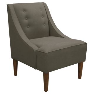 Swoop Arm Chair   Grey Linen   Accent Chairs