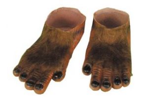 Forum Novelties Men's Adult Werewolf Hairy Feet Costume Accessory, Brown, One Size: Clothing