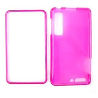 For Motorola Droid 3 Xt862 Transparent Hot Pink Clear Case Accessories: Cell Phones & Accessories