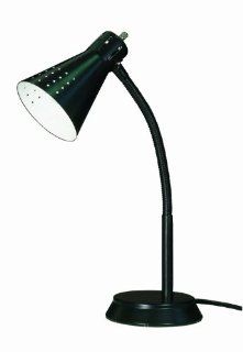 Satco Products 60/837 Small Goose Neck Desk Lamp, Black    