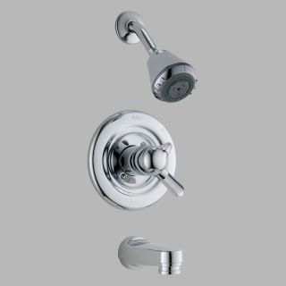 Delta Classic Monitor 1748 17 Series Wall Mount Tub and Shower Trim Set   Bathtub Faucets