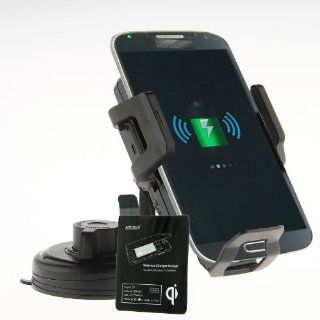 [Aftermarket Product] QI Wireless Car Holder Charger+Original OEM Metrans Receiver Coil Pad For Samsung Galaxy S4 i9500: Cell Phones & Accessories