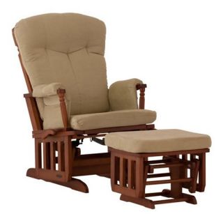 Ragazzi Classico Premium Glider and Ottoman   Caramella & Sage   Indoor Rocking Chairs