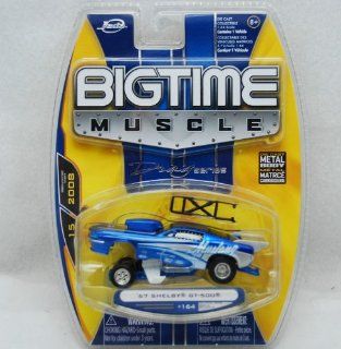 Jada Dub City Big Time Muscle Blue 1967 Shelby GT 500 1:64 scale die cast car DRAG SERIES: Toys & Games