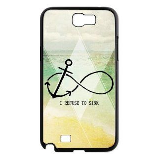Custom Anchors Back Cover Case for Samsung Galaxy Note 2 N7100 N114: Cell Phones & Accessories
