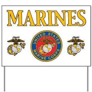 Yard Sign Marines United States Marine Corps Seal  Patio, Lawn & Garden