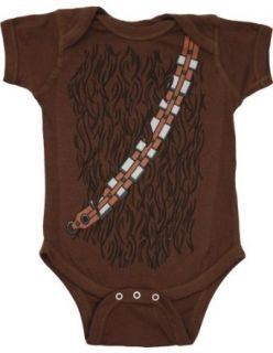 Star Wars Wookiee Coat Infant Bodysuit, Brown, 6 12 Months: Movie And Tv Fan T Shirts: Clothing
